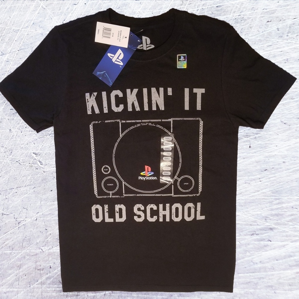 NWT PS1 Kickin It Old School Men's S Black T-shirt